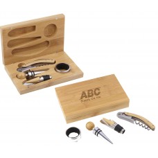 4 Piece Bamboo Wine Gift Set WBLW1033-80